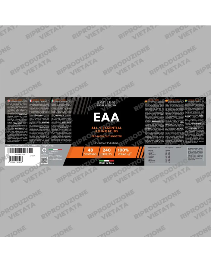 EAA Aminoacidi Essenziali - 240 Compresse